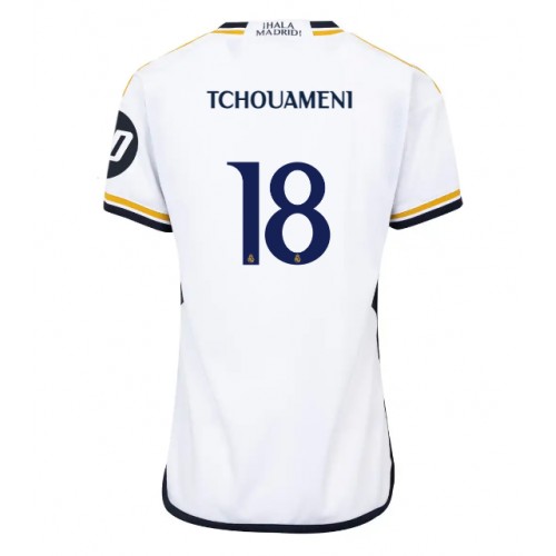 Real Madrid Aurelien Tchouameni #18 Domaci Dres za Ženska 2023-24 Kratak Rukav